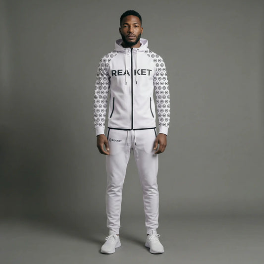 Ensemble Jogging Adzopé Zippé unisexe Reaket, une marque de vêtements de sport