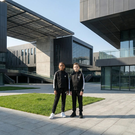 Ensemble Jogging Azaguié Zippé enfant Reaket, une marque de vêtements de sport