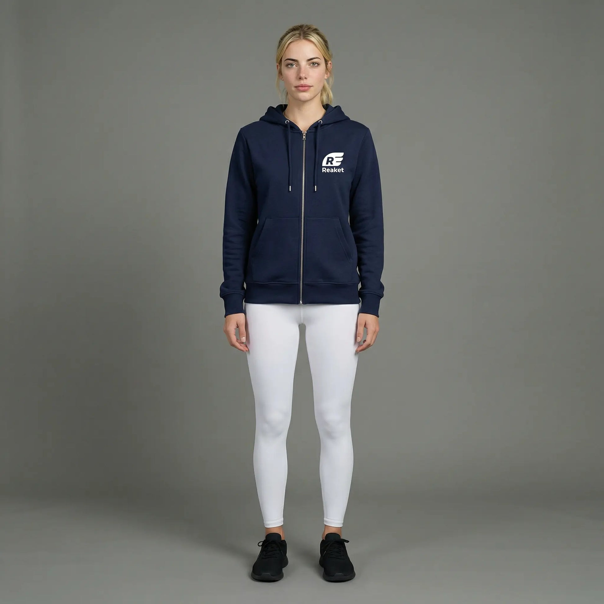 Sweat à capuche Bassam zippé Reaket, une marque de vêtements de sport