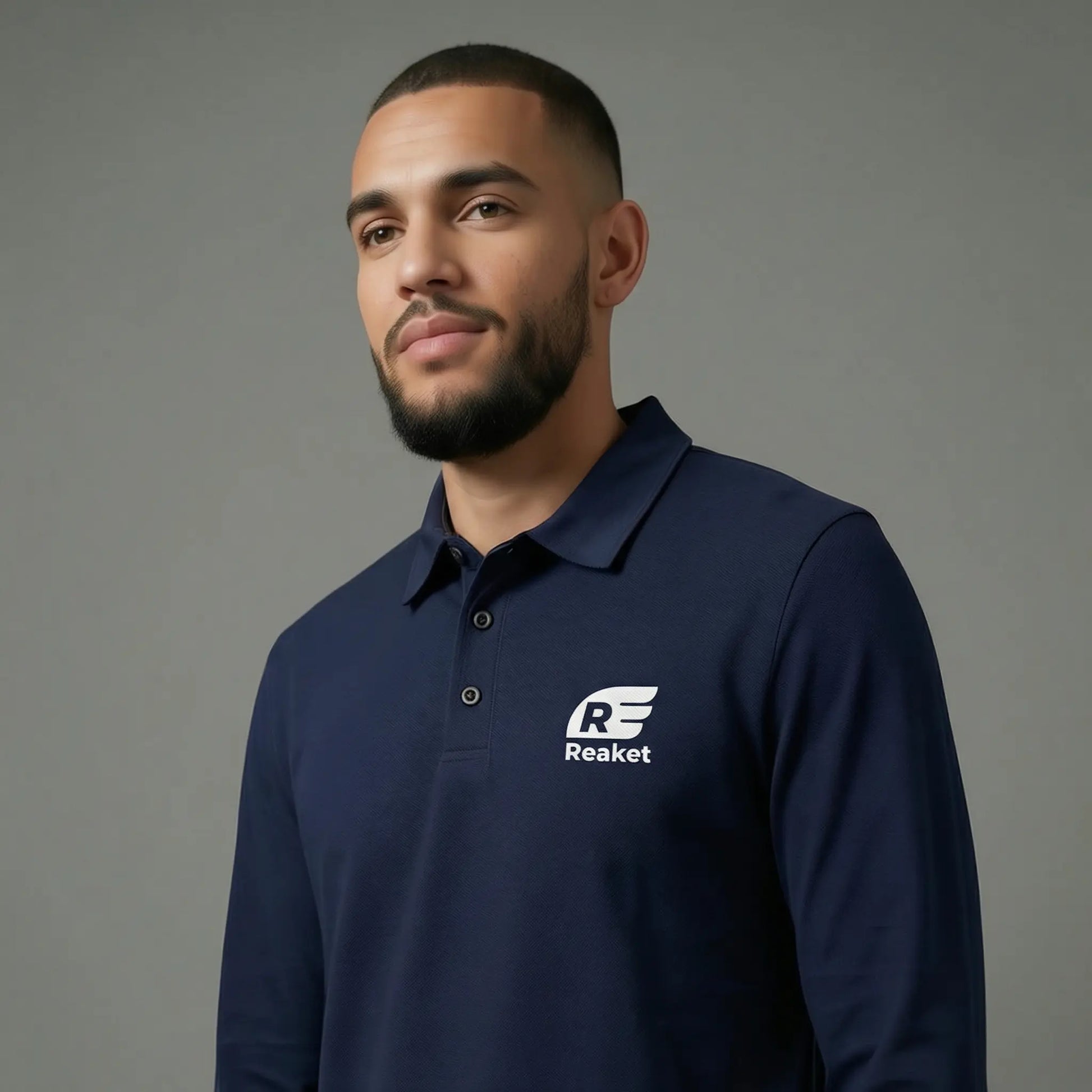 Polo Manches longues M’batto 2 Reaket, une marque de vêtements de sport