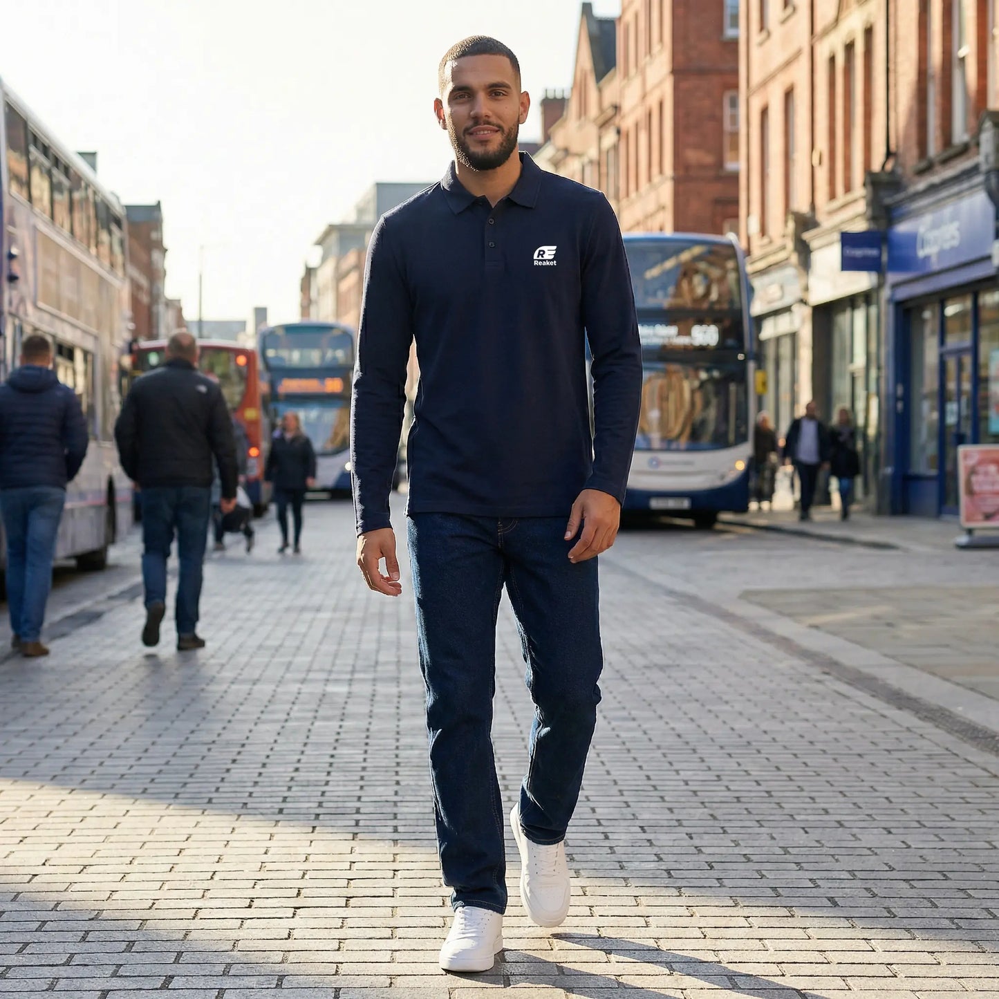 Polo Manches longues M’batto 2 Reaket, une marque de vêtements de sport