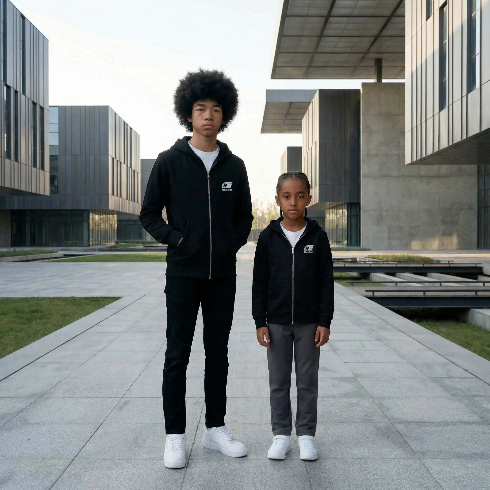 Sweat Séguéla Zip enfant Reaket, une marque de vêtements de sport