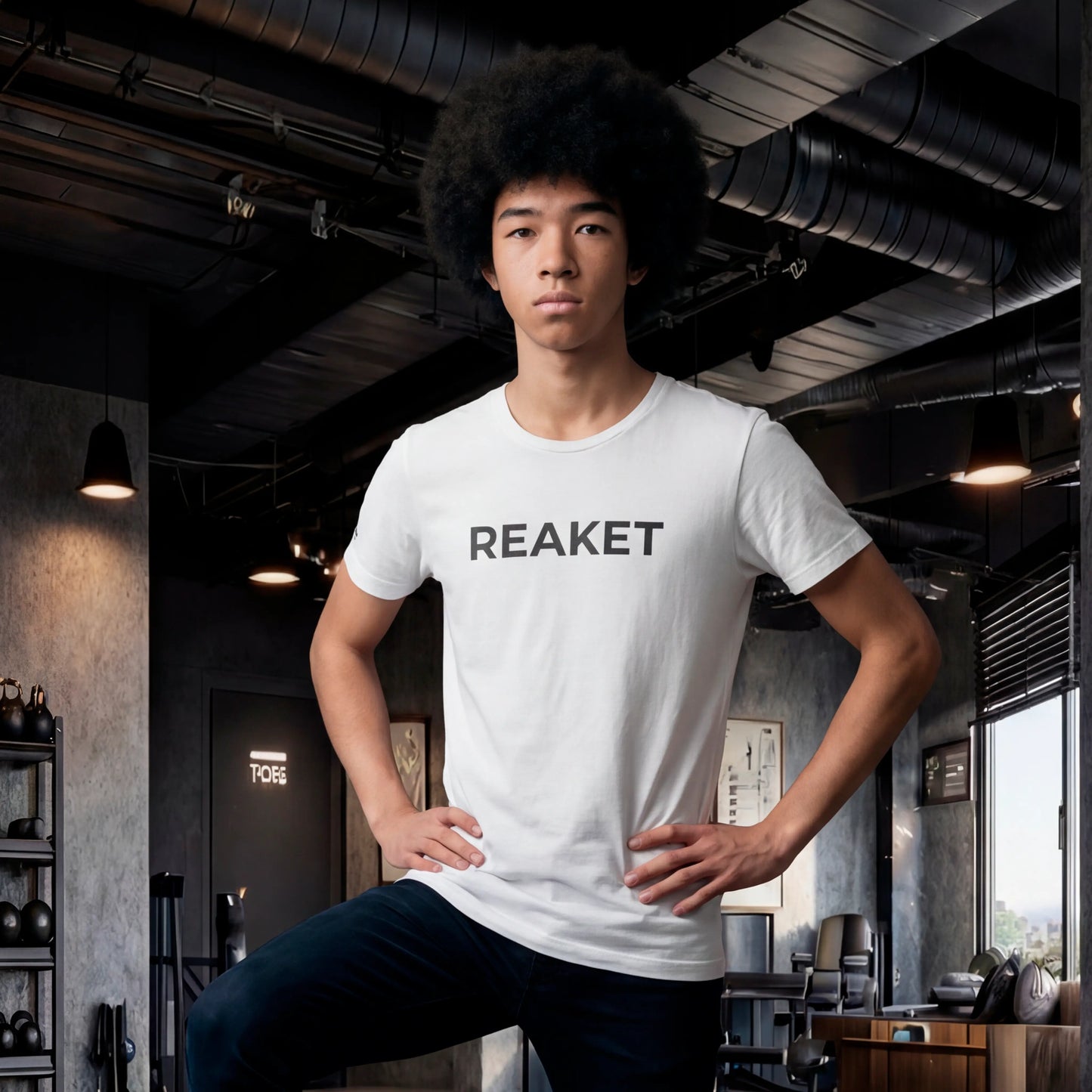 T-shirt Issia 230gm2 Reaket, une marque de vêtements de sport