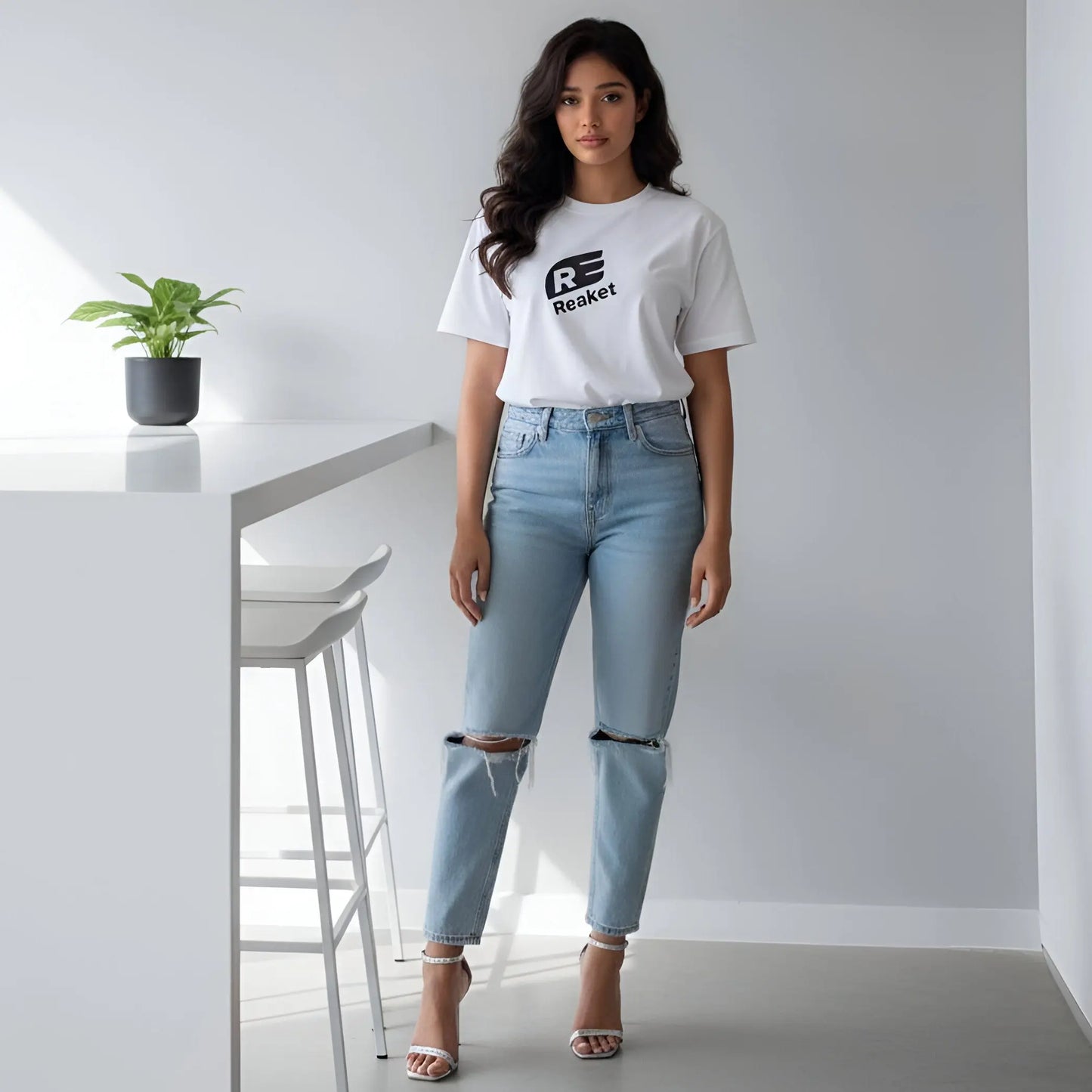 T-shirt Respire Coton Bio Reaket, une marque de vêtements de sport