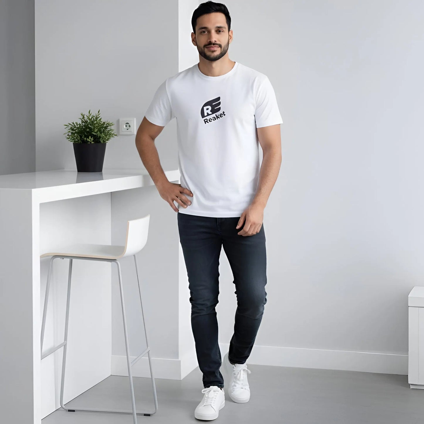 T-shirt Respire Coton Bio Reaket, une marque de vêtements de sport